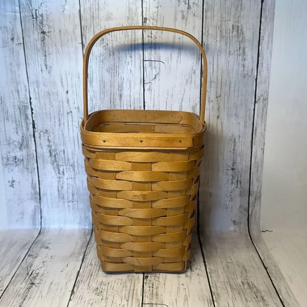 Longaberger 2001 Made By Me Hand Woven‎ Basket Dresden 13”